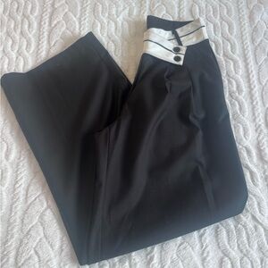 Urban Outfitters Black and White Wide Leg Pants